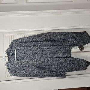 Ana(XL) oversized grey/black knit cardigan with pockets